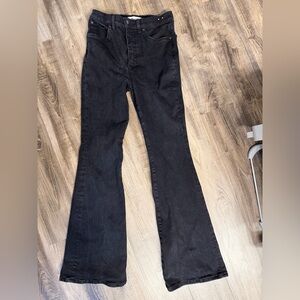 Madewell Black Flare Jeans